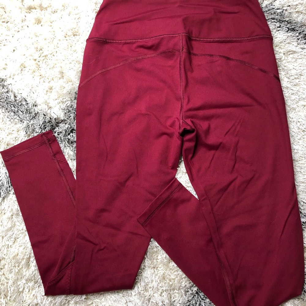 Maroon Victoria Sport Sports Leggings - Picture 3 of 4
